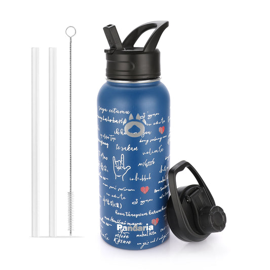 32oz Vacuum Insualed Bottle, love letter