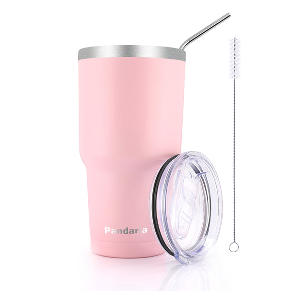 30oz Vacuum Insulated Tumbler Thermal Coffee Cup Large Travel Mug with Lid&Straw, First Love